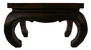 Kleiner, schwarzer Bali Tisch