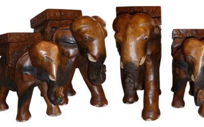 Riesiger Deko Elefant aus Holz